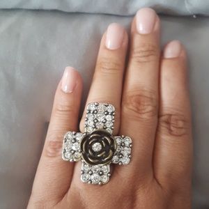 Beautiful  Rose cross with stones